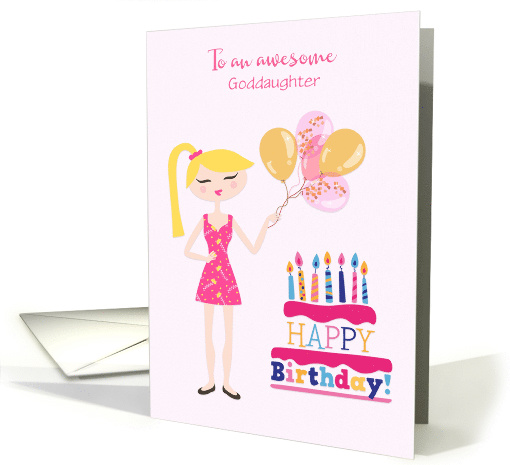 Customize Relationship Birthday for Young Adult Woman with Cake card