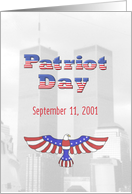 Patriot Day September 11th with Twin Towers card