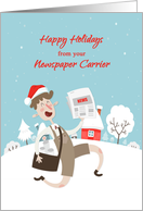 From Newspaper Carrier Happy Holidays card
