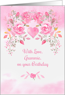 For Grammie Birthday Wishes Pink Roses card