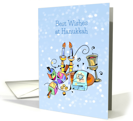 Happy Hanukkah Symbols card (1546468)