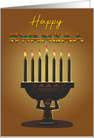 Kwanzaa Kinara card