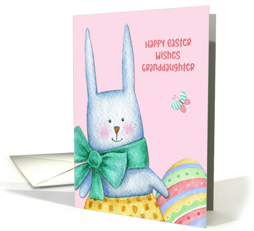 For Granddaughter Easter Bunny with Decorated Egg card (1557326)