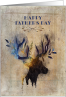 Father’s Day Rustic Watercolor Deer card