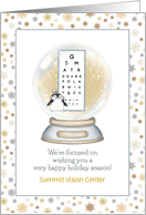 Customize Holiday Wishes from Optometrist card