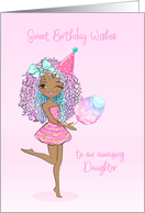 Birthday For Daughter Sassy Young Adult with Dark Skin card