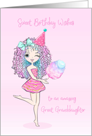 Birthday For Great Granddaughter Sassy Young Adult card
