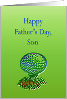 Happy Father’s Day Son Golf card