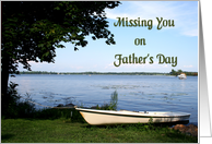 Father’s Day Missing You Boat card