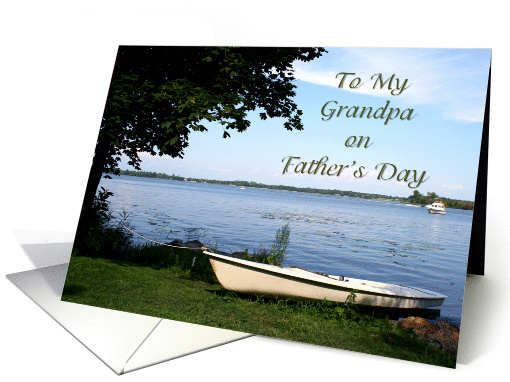 Father's Day Grandpa Boat card (195640)