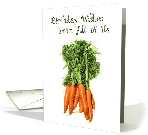 Birthday From Group Carrots card (220738)