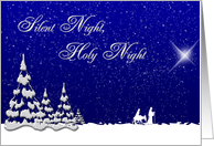 Winter Christmas Silent Night card