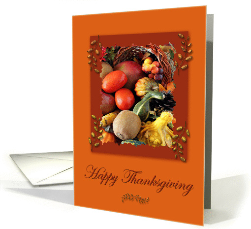 Happy Thanksgiving Harvest card (268708)