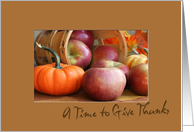 Thanksgiving Fruit card