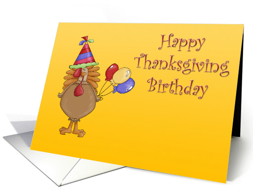 Happy Thanksgiving Birthday card (290979)