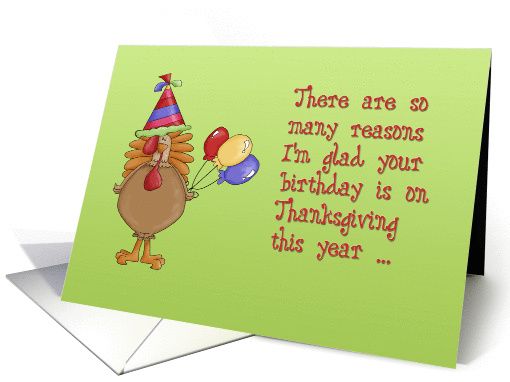 Thanksgiving Birthday card (291015)