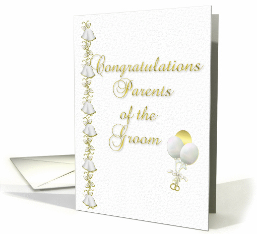 Congratulations Parents of Groom card (319306)