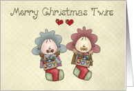Merry Christmas Twins card