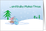 Christmas Expecting Baby card