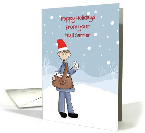 Happy Holidays From Mail Carrier card (320461)