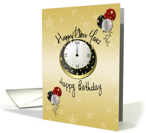 New Year Birthday card (327252)