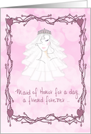 Maid of Honor Pink card