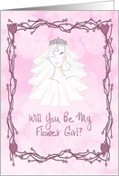 Flower Girl Pink card