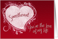Valentine Sweetheart card