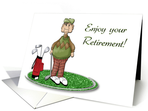 Retirement Male Golfer card (353573)