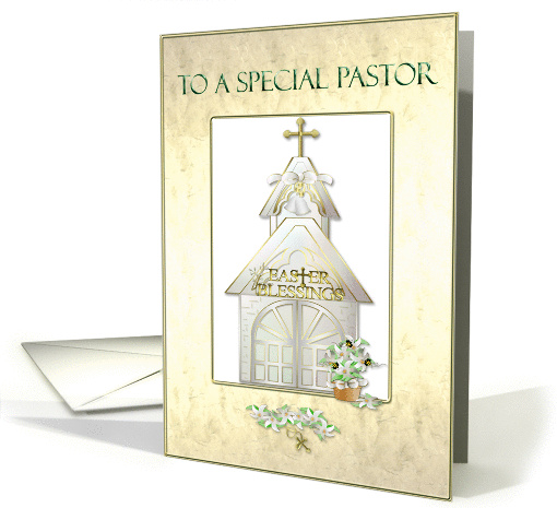 Easter Pastor card (386140)
