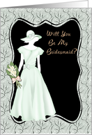 Will You Be My Bridesmaid Green card