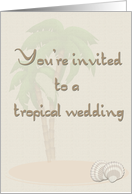 Tropical Wedding card