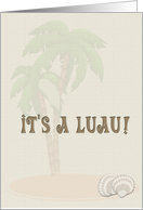 Luau Invitation card