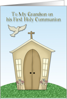 Communion Grandson card