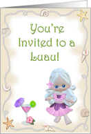 Luau Invitation card