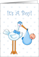 Baby Boy Announcement card