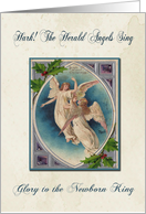 Vintage Angels Christmas card