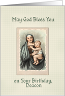 Deacon Birthday Religious card