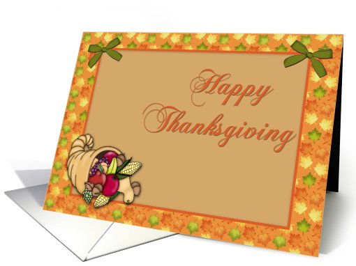 Thanksgiving Cornucopia card (662969)