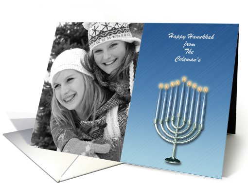 Hanukkah Menorah Photo card (849095)