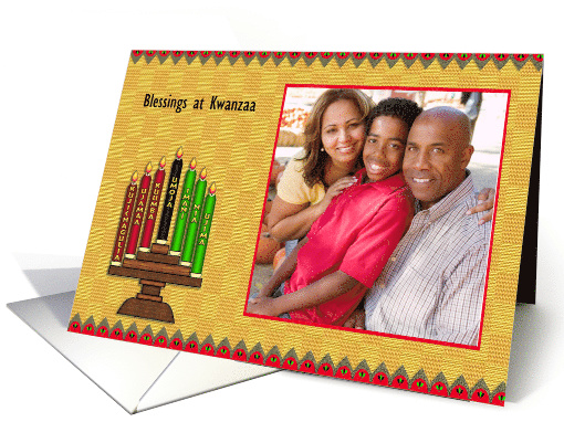 Kwanzaa Kinara Photo card (849433)