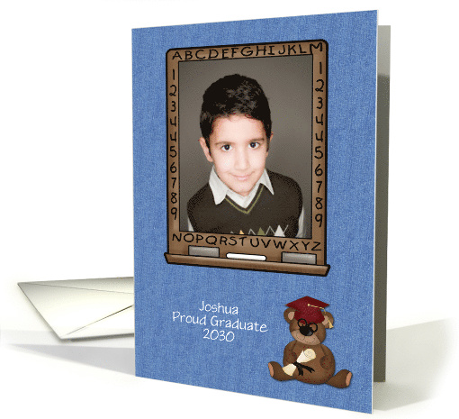 Graduation Bear Photo card (861682)
