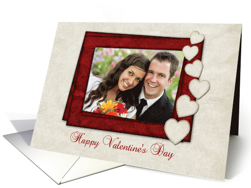 Valentine;s Day Hearts Frame Photo card (892520)