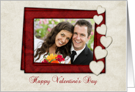 Valentine;s Day Hearts Frame Photo Card