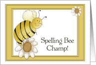 Bumble Bee, Spelling Bee Congratulations card