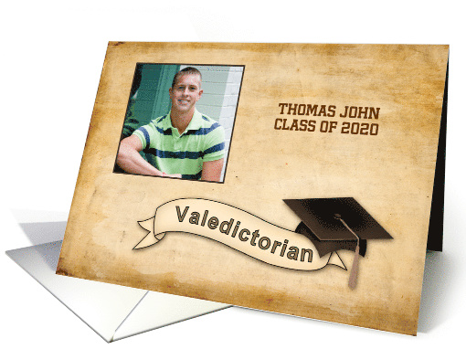 Customize Valedictorian Banner, Mortarboard, Photo Card... (933961)