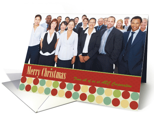 Christmas Polka Dots Photo card (944364)