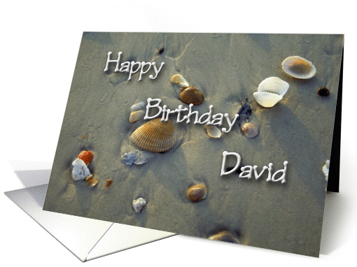 Happy Birthday David card (243370)