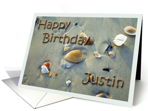 Happy BirthdayJustin card (243930)