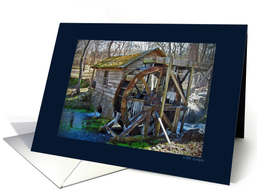 Reeds Spring Mill in Winter card (253435)